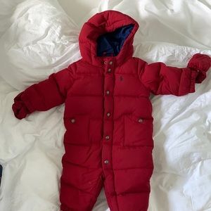 Ralph Lauren 6M baby Down Jacket Onesie